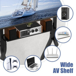 Mobile Tv Stand Rolling Tv Cart For 43 To 100 Flat - thumbnail 3