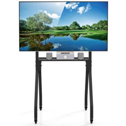 Mobile Tv Stand Rolling Tv Cart For 43 To 100 Flat - thumbnail 1