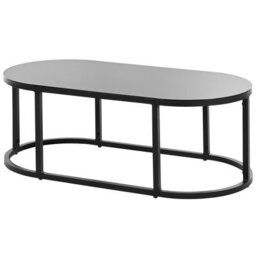 Beliani Garden Lounge Set With Table 3 Seater Montefalco Metal White - thumbnail 7