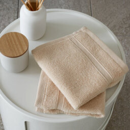 Catherine Lansfield Bathroom Zero Twist 500 Gsm Soft & Absorbent Cotton Bath Sheet Pair Natural - thumbnail 4