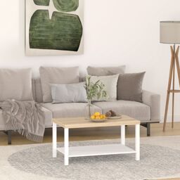 Hadwell Matt White Oak Effect Coffee Table (H)45Cm (W)55Cm - thumbnail 5