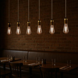Ledsone Industrial Hemp Ceiling Pendant Light E27 Base 95Cm Adjustable Height Yellow Brass Finish Bulb Included - thumbnail 7