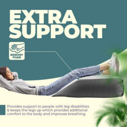 Nod Off Leg Elevation Pillow Wedge Pillow For Legs And Sleeping Orthopaedic Leg Support Memory Foam Pillow Relieves Knee, Hip Lowe - thumbnail 7