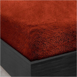 Gc Gaveno Cavailia Teddy Bear Plain Fitted Sheet King Orange Fleece Thermal Warm Super Soft & Warm Fluffy Fitted Bed Sheet