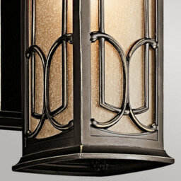 Luminosa Lighting Elstead Franceasi 1 Light Outdoor Small Wall Lantern Light Olde Bronze Ip44, E27 - thumbnail 4