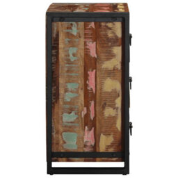 Berkfield Drawer Cabinet Multicolour 50X35X70 Cm Solid Wood Reclaimed - thumbnail 7
