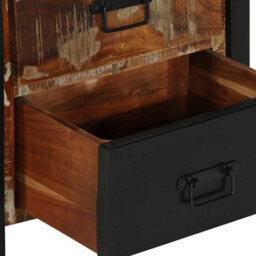 Berkfield Drawer Cabinet Multicolour 50X35X70 Cm Solid Wood Reclaimed - thumbnail 9