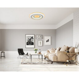 Luminosa Lighting Luminosa Sabatino I Integrated Led Semi Flush Ceiling Light White Led Dimmable 3000-6000K Remote Control - thumbnail 9