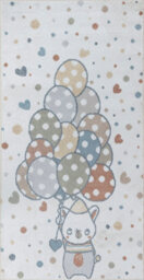 Livabliss Lillian-Kids Multicoloured Beige Grey Washable Rug For Children's Rooms 80 X 150 Cm Easy Care, Non Shedding - thumbnail 1