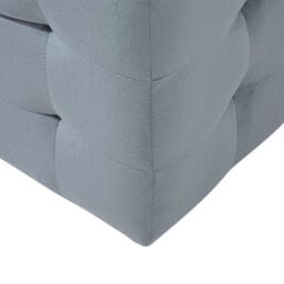 Wyld And Coco Novalux Grey Velvet Tufted Storage Ottoman Bench, 72 X 42 X 40 Cm - thumbnail 7