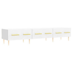 Berkfield Sturdy Tv Cabinet White 150X36X30 Cm Engineered Wood - thumbnail 1