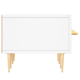 Berkfield Sturdy Tv Cabinet White 150X36X30 Cm Engineered Wood - thumbnail 7