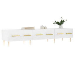 Berkfield Sturdy Tv Cabinet White 150X36X30 Cm Engineered Wood - thumbnail 3