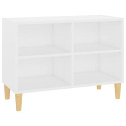 Vidaxl Tv Cabinet With Solid Wood Legs White 69.5X30X50 Cm - thumbnail 2