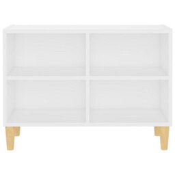 Vidaxl Tv Cabinet With Solid Wood Legs White 69.5X30X50 Cm - thumbnail 4