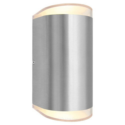 Long Life Lamps Company Modern 6W Led Double Outdoor Wall Light Stainless Steel Warm White Zlc320Ww - image 1
