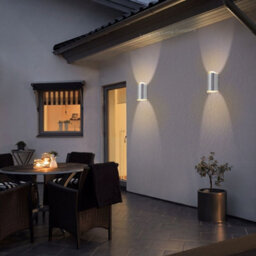 Long Life Lamps Company Modern 6W Led Double Outdoor Wall Light Stainless Steel Warm White Zlc320Ww - thumbnail 9
