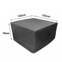 Sundaze Outdoor Garden Patio Oxford Furniture Cover For Rattan Table Square Cube 122X122X76Cm - thumbnail 2