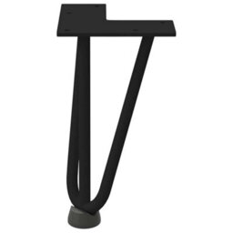 Berkfield Hairpin Legs For Coffee Table 4 Pcs Black 20 Cm Solid Steel - thumbnail 5