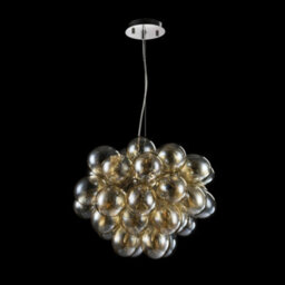 Luminosa Lighting Luminosa Balbo Ceiling Pendant Lamp Nickel, 8 Light, G9 - thumbnail 3