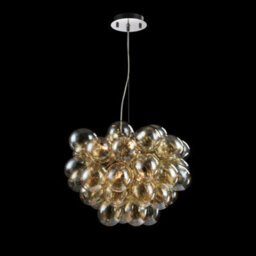 Luminosa Lighting Luminosa Balbo Ceiling Pendant Lamp Nickel, 8 Light, G9 - thumbnail 2