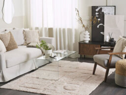 Beliani Rug Diyadin Beige 160 X 230 Cm Cotton - thumbnail 2