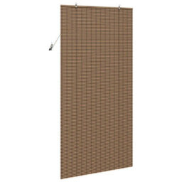 Berkfield Modern Window Blind With Curtains Manual Brown 100 X 220 Cm Bamboo - thumbnail 5