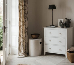 Statement Furniture Brooklyn White 3 Drawer Chest Of Drawers - thumbnail 2
