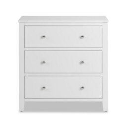 Statement Furniture Brooklyn White 3 Drawer Chest Of Drawers - thumbnail 3