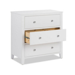 Statement Furniture Brooklyn White 3 Drawer Chest Of Drawers - thumbnail 4