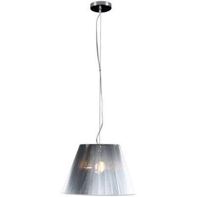 Luminosa Lighting Luminosa Siam Cylindrical Pendant Ceiling Light Satin Nickel