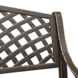 Berkfield Garden Bench 102 Cm Cast Aluminium Bronze - thumbnail 6