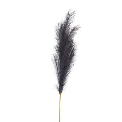 Hill Interiors Grey Large Faux Pampas Grass Stem - image 1