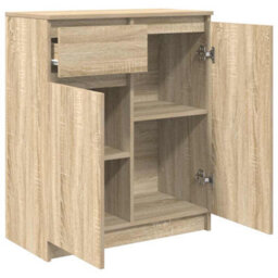 Berkfield Sideboard With Drawer Sonoma Oak 71X35X84 Cm Engineered Wood - thumbnail 5