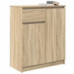Berkfield Sideboard With Drawer Sonoma Oak 71X35X84 Cm Engineered Wood - thumbnail 4