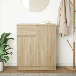 Berkfield Sideboard With Drawer Sonoma Oak 71X35X84 Cm Engineered Wood - thumbnail 3
