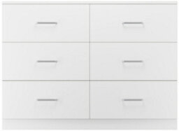 Seconique Dakota 6 Drawer Chest Of Drawers White - thumbnail 4