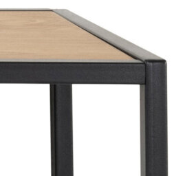 Furniture To Go Seaford Black Metal Coat Rack With Oak Top - thumbnail 6