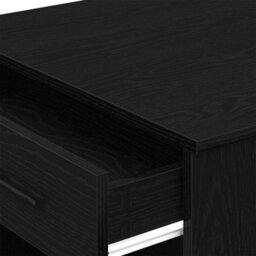 Berkfield Desk With Drawer And Shelf Black Oak 102X62X77.5 Cm Engineered Wood - thumbnail 8