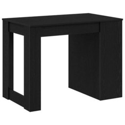 Berkfield Desk With Drawer And Shelf Black Oak 102X62X77.5 Cm Engineered Wood - thumbnail 7
