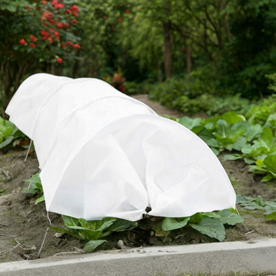3M White Poly Grow Tunnel Plant Cover - Garden Crop Protection Tunnel 300 X 45 X 30Cm - image 1