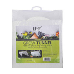 3M White Poly Grow Tunnel Plant Cover - Garden Crop Protection Tunnel 300 X 45 X 30Cm - thumbnail 3