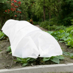 3M White Poly Grow Tunnel Plant Cover - Garden Crop Protection Tunnel 300 X 45 X 30Cm - thumbnail 1
