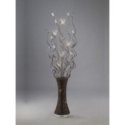 Luminosa Lighting Luminosa (Dh) Kristal Floor Lamp 7 Light G4 Polished Chrome/coffee/silver/crystal, Not Led/cfl Compatible - thumbnail 2