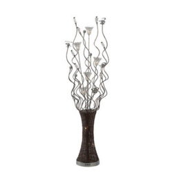 Luminosa Lighting Luminosa (Dh) Kristal Floor Lamp 7 Light G4 Polished Chrome/coffee/silver/crystal, Not Led/cfl Compatible - thumbnail 1