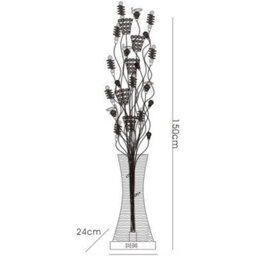 Luminosa Lighting Luminosa (Dh) Kristal Floor Lamp 7 Light G4 Polished Chrome/coffee/silver/crystal, Not Led/cfl Compatible - thumbnail 3