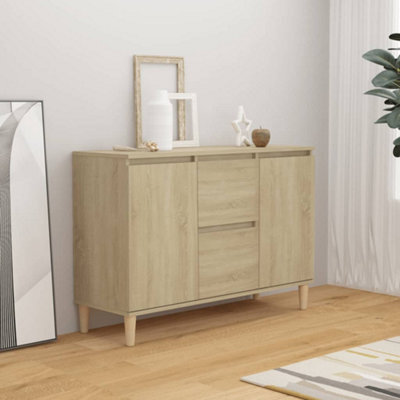 Walplus Sideboard Sonoma Oak 101X35X70 Cm Engineered Wood - image 1