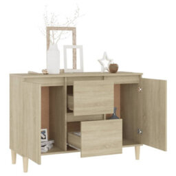Walplus Sideboard Sonoma Oak 101X35X70 Cm Engineered Wood - thumbnail 3