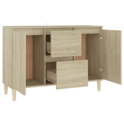 Walplus Sideboard Sonoma Oak 101X35X70 Cm Engineered Wood - thumbnail 4