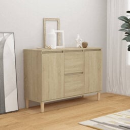 Walplus Sideboard Sonoma Oak 101X35X70 Cm Engineered Wood - thumbnail 1